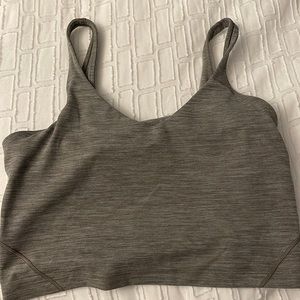 lululemon Align Cropped Tank Top - heather gray